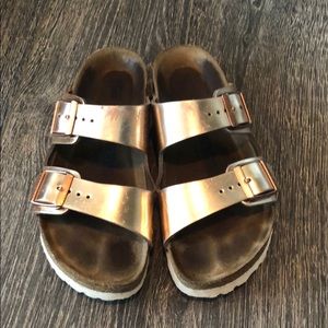 Rose Gold Birkenstocks